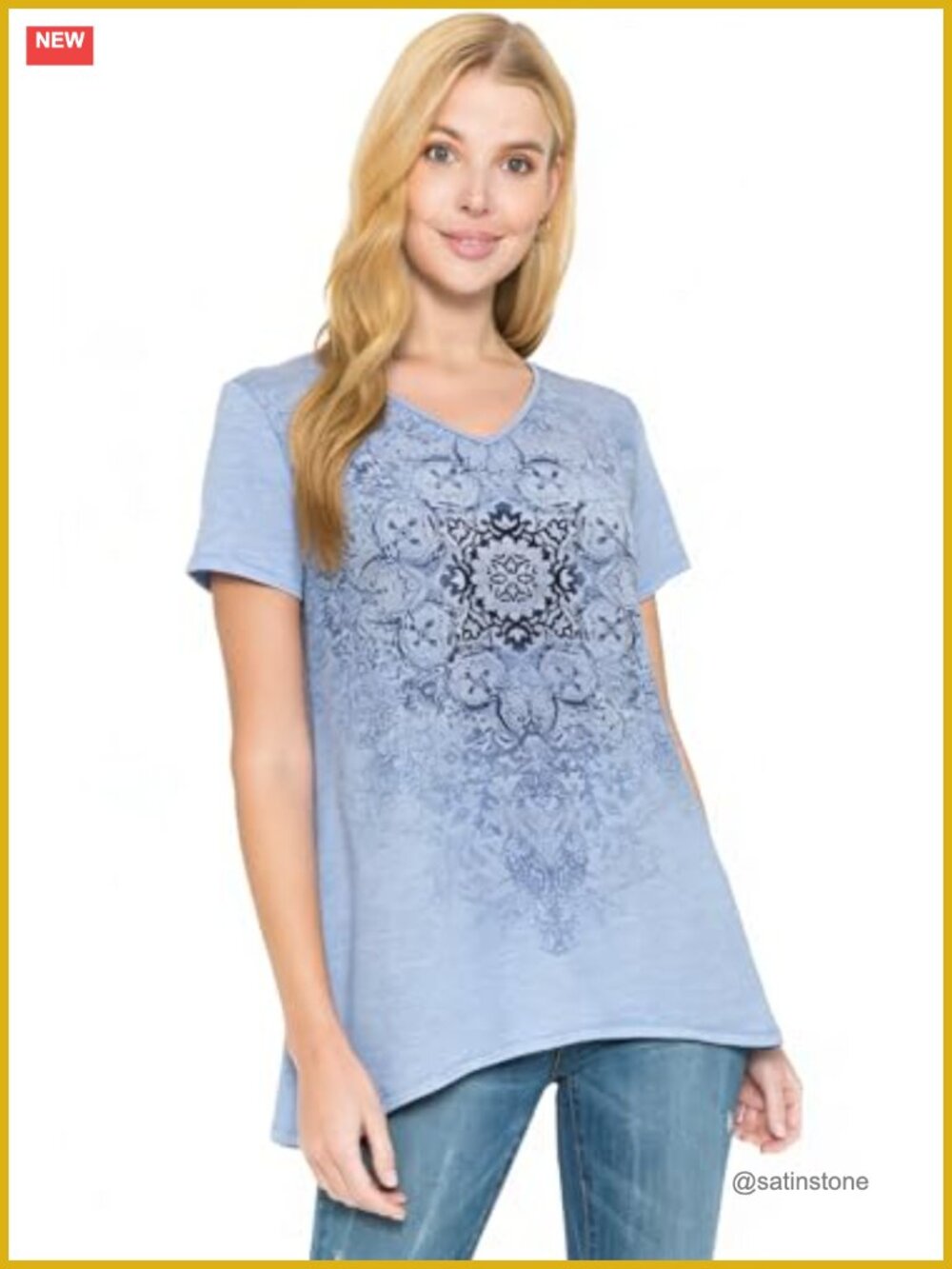 LEEBE Women Plus Size Short Sleeve High-Low Hemmed Tunic Top, Soft Stretchy Knit